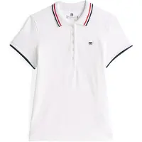 Tommy Hilfiger Sporty Slim Fit Short Sleeve Polo Blanc M Femme