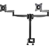 Edbak Support de table DM121 jusqu'à 20 kg - Noir (Tables, 24", 10 kg), Support de moniteur, Noir