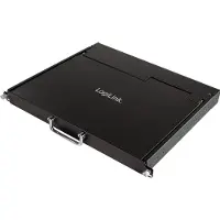 Logilink Console KVM LCD 17" avec switch KVM, 1 port, noir, Commutateur KVM, Noir