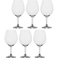 La Porcellana Bianca NOVELLO Set of 6 Burgundy Wine Glasses 710 ml
