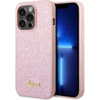 GUESS Coque 4G Metal Logo Backcover Apple iPhone 14 Pro Max - Rose