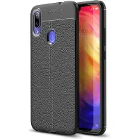 Screen Guard Professional Xiaomi Redmi Note 7 Housse en cuir Design TPU Cover (Xiaomi Redmi Note 7), Coque pour téléphone portable, Noir