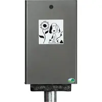 VAR Distributeur à sachets pour excréments canins - L 265 x H 430 mm - verrouillable - fer minacé