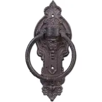 Relaxdays Heurtoir et anneau frappe porte,style antique