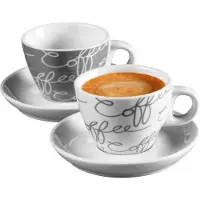 Ritzenhoff & Breker CORNELLO Set à espresso gris 4 pièces