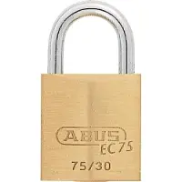 ABUS Cadenas à cylindre 75/30 gl.-7341 Largeur du corps de serrure 30 mm Laiton à fermeture identique