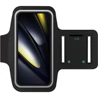 SmartFitness Xiaomi Poco F6 Appareil mobile Bracelet de sport, Brassard pour smartphone, Noir