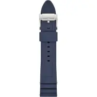 Fossil Bracelet en Silicone Bleu 22 mm