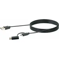 Schwaiger CK3112533 USB 3.1 Multi-Adapter Kabel USB 3.1 C 1m, sw