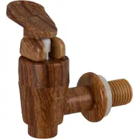 Relaxdays Holzfass, Distributeur de boissons, Marron