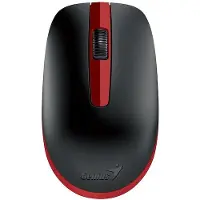 Genius NX-7007 II/Kancelářská/Optická/1 200 DPI/Bezdrátová USB/Černá-červená