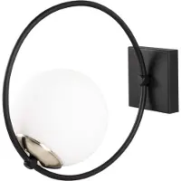 Opviq , applique murale moderne en fer (15 x 31 cm), noir et blanc, hauteur : 28 cm | Douille E27, max. 40 W | IP20, un design élégant et fonctionnel pour toutes les pièces.