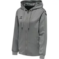 Hummel Veste de survêtement gris chiné / noir