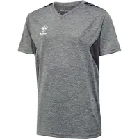 Hummel T-Shirt fonctionnel 'Authentic' anthracite / gris chiné / blanc