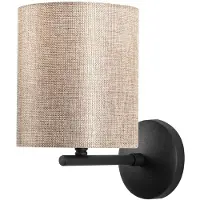 Opviq , applique murale avec structure métallique, noir et crème, 14 x 23 cm, hauteur : 26 cm | Douille E27, max. 40 W, IP20 | Design scandinave, élégant et fonctionnel.