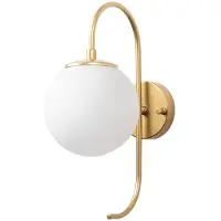 Opviq , Jewel- Jewel FLG, or brillant, appliques murales, 15 x 27 cm, corps en métal