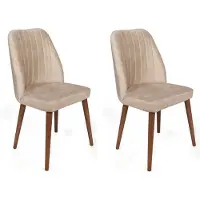 Skye Decor , Alfa-464 V2, lot de chaises (2 pièces), crème, 100 % MÉTAL, 50 x 49 x 90 cm