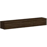 Skye Decor , Terra - Walnut, Support pour téléviseur, 100 % PANNEAUX DE SPANCE REVÊTUS DE MÉLAMINE, noyer, 180 x 31,4 x 26 cm