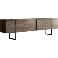 Skye Decor , Luxe - Walnut, Black, Meubles TV, noyer, 180 x 50 x 30 cm