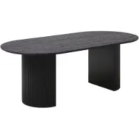 House Nordic Boavista table de salle à manger 100x210cm marron foncé.