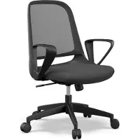 Sense7 Sopty chaise de bureau ergonomique, chaise de bureau avec fonction bascule, Office Chair réglable en hauteur, noir