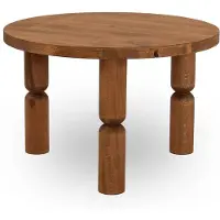 Skye Decor , Ida 60 - Chesnut, table basse, 100 % BOIS MASSIF, châtaignier, 60 x 60 x 40 cm