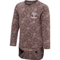 Hummel hmlFIA langarm Baby-Body 8100 - taupe foncé 62
