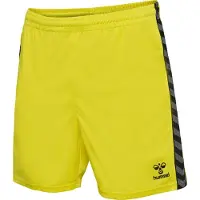 Hummel Pantalon de sport 'Authentic' jaune citron / noir / blanc