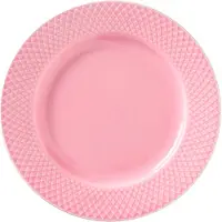Lyngby Porcelæn Rhombe Color Lunch Plate-21 Cm Flat Plate Rose