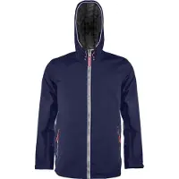 Kariban Veste imperméable pour hommes Veste de pluie respirante Veste coupe-vent, Taille:XL, Couleur:Bleu marine