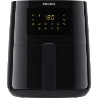 Philips Airfryer Compact 3000 Series, Friteuse à air chaud, 0.8 kg, Écran tactile, Économie d'énergie, Noir (HD9252/90)