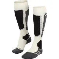 Falke SK2 Chaussettes de ski en laine, femmes, blanc cassé