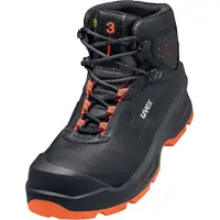 Uvex 3 Bottes de sécurité taille 47 W11 S3 ESD SR noir/orange 6873.2, Niveau de protection:S3, Taille:44, Couleur:noir, orange, Largeur:11