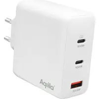 Aqiila AQWCW4PBI120W928 Chargebird W4 GaN-Ladeadapter weiß, 120 Watt