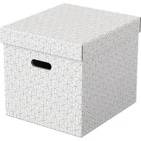 Esselte Cubic Storage Box 365x320x315 Mm Gris