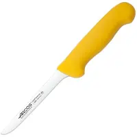 Jamon Couteau à désosser couleur - Prof 294000 en acier inoxydable Nitrum et mangue lame ergonomique en polypropylène jaune et 14 cm de lame, vitrine