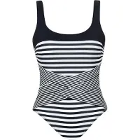 Sunflair Maillot de bain noir / blanc