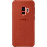 Samsung Galaxy S9 Coque arrière Alcantara Rouge