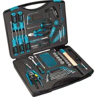 Hazet Coffre à outils 1520/56 ∙ Carré creux 10 mm (3/8 pouce) ∙ Profil Traction à 12 pans extérieur… (56 pièces)