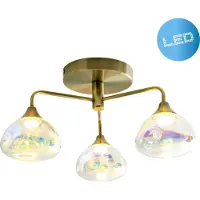 Näve LED Plafonnier VARNA Ø42cm 9W blanc chaud laiton 1367745