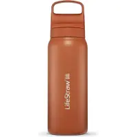 LifeStraw Go Kyoto Orange GOST-650ML-ORG Stainless Steel, gourde avec filtre de niveau 2, 650 ml