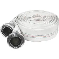 IBO | Tuyau d'incendie 2'' - 30 m - Haute résistance - Idéal pour eaux usées et pompage