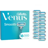Gillette venus Lames de rechange Venus Smooth, lot de 16 – Rasoir féminin à 3 lames