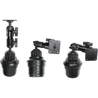 Brodit Support de socle Support de godet 10,5". 267mm AMPS-Lcher, Support pour smartphone, Noir