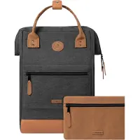 Cabaia sac à dos de loisirs sac à dos pour ordinateur portable Adventurer Melanged Backpack 18L London gris foncé