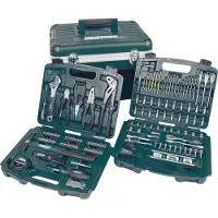 BRÜDER MANNESMANN Boîte à outils Mannesmann avec tiroirs, 163 pcs.