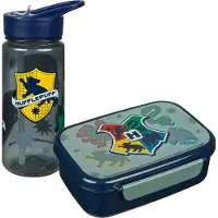 Scooli Lot comprenant une boîte à goûter et une gourde - Harry Potter, Lunch box, Multicolore
