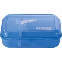 Step by step Boîte à goûter avec fermeture à clic, lavable au lave-vaisselle, Lunch box, Bleu