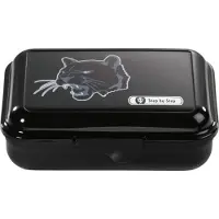 Step by step Boîte à goûter avec fermeture à clic, lavable au lave-vaisselle, Lunch box, Noir