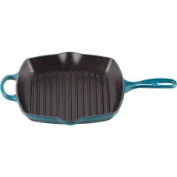 Le Creuset Grill Le Creuset Grillit Skillet Deep Teal 26 cm